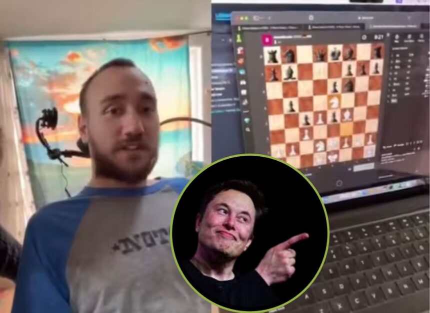 neuralink elon musk patient playing chess