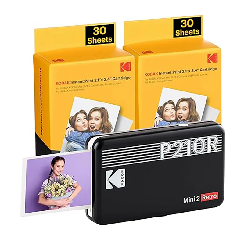 KODAK Mini 2 Retro 4PASS Portable Photo Printer