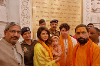 Priyanka Chopra Visit Ram Mandir With Nick Jonas