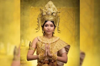 Diplomat Devyani Khobragade Dresses up as Apsara on Cambodia's New Year