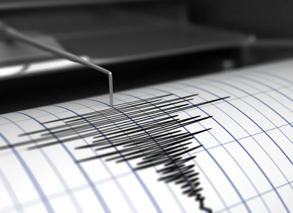 seismograph of Massive Ocean Discovered inside Earth