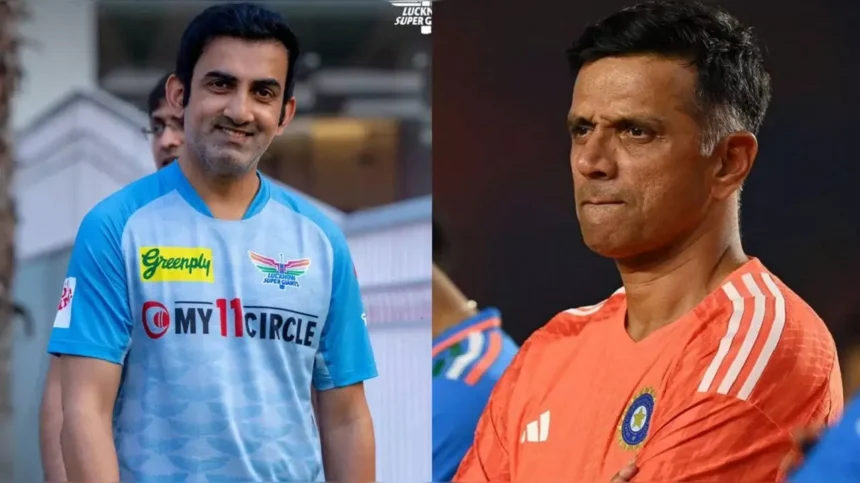 Gautam Gambhir भारत के मुख्य Coach के रूप में Rahul Dravid की जगह लेने के लिए तैयार